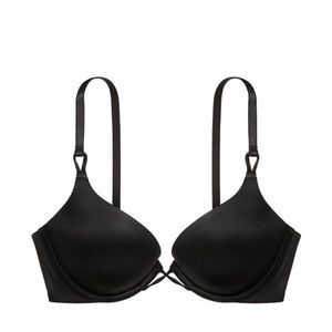 Black Victoria’s Secret Miraculous Plunge Bra 34D
